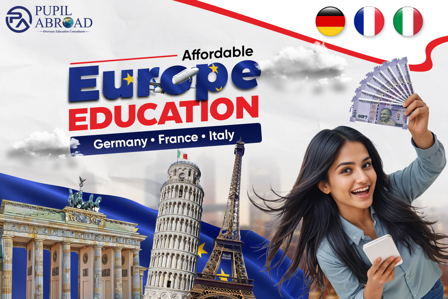 Affordable Europe Education: Study in Germany, France & Italy